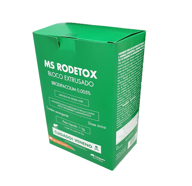MS Rodetox - Bloco Extrusado 1 Kg